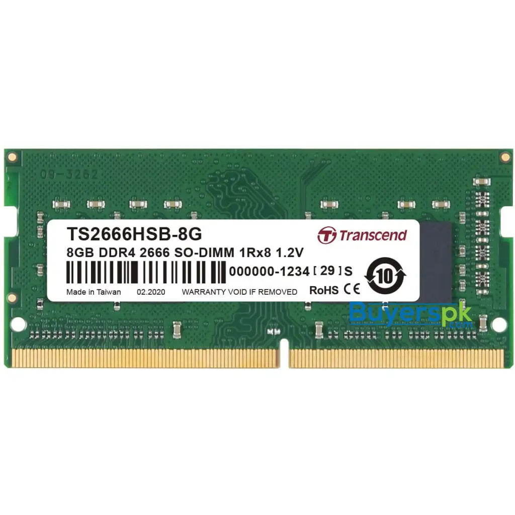 Transcend Laptop Ram 8gb Ts2666hsh-8g - RAM Price in Pakistan Transcend Laptop Ram 8gb Ts2666hsh-8g - RAM Price in Pakistan
